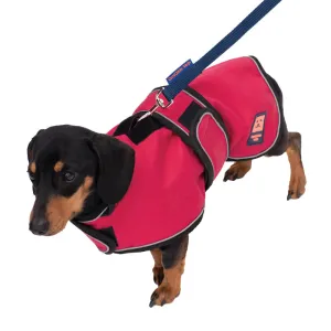 Waterproof Shower Dachshund Harness Dog Coat with Warm Lining