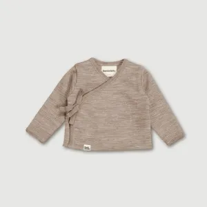 Wool Fleece Cardigan - Sand